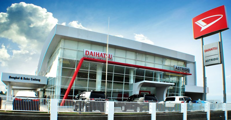 Tampak depan showroom Astra Daihatsu Tangerang di Karawaci